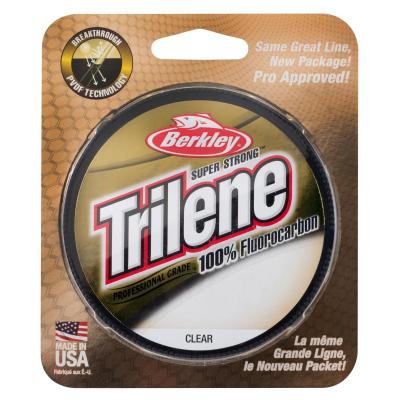 Berkley, Монолеска Trilene 100% Flurocarbon, 50м, 0.20мм, Clear на X-FISHING