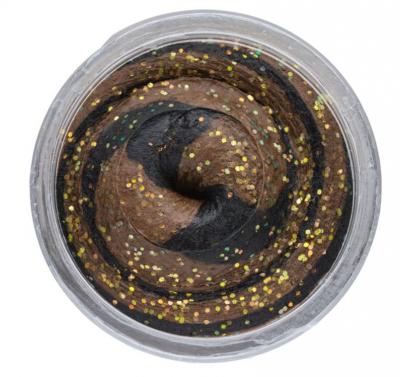 Berkley, Форелевая паста PowerBait Natural Glitter Trout Bait, Anise Black Brown на X-FISHING