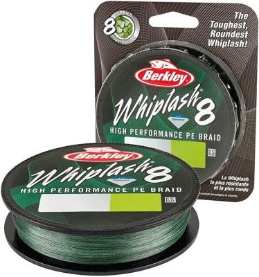 Berkley, Леска плетеная Whiplash8, 150м, 0.10мм, 14.8кг, Green на X-FISHING