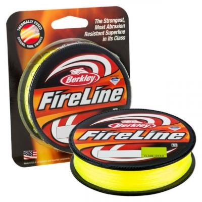 Berkley, Леска плетеная Fireline Fused Original, 300м, 0.12мм, 7.2кг, Яркозеленая на X-FISHING