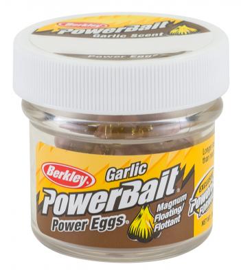 Berkley, Имитация икры Powerbait Power Clear Floating Eggs Garlic, Gold Natural на X-FISHING