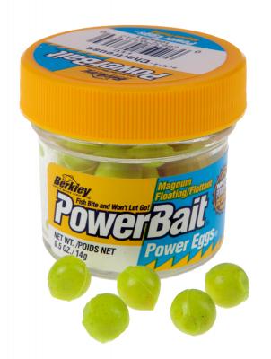 Berkley, Имитация икры Powerbait Power Eggs Magnum Floating, 14г, Chartreuse на X-FISHING