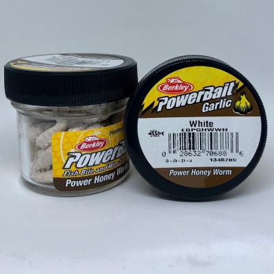 Berkley, Имитация личинки Powerbait Power Honey Worm, 55шт., Garlic White на X-FISHING