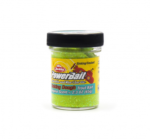 Berkley, Паста форелевая SSTBG-CH Sinking Glitter Trout Bait, CharTreuse на X-FISHING