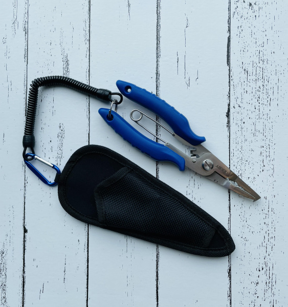 Noeby, Плоскогубцы рыболовные Big aluminium alloy plier 19см./122гр.,цвет синий на X-FISHING