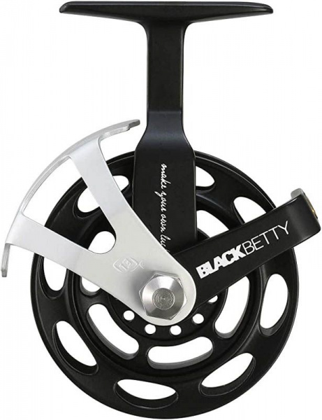 13 Fishing, Катушка Black Betty Inline Ice Reel, LH+RH Interchangeable на X-FISHING