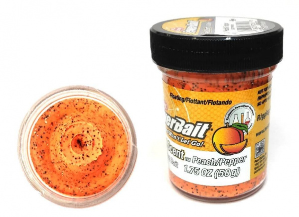 Berkley, Паста форелевая фруктовая Trout Bait Fruits, Peach&Pepper на X-FISHING