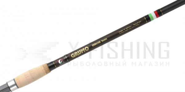 Briscola, Удилище фидерное Grumo GRM424MH, 4.27м, до 112г, 4pc, 56-84-112г на X-FISHING