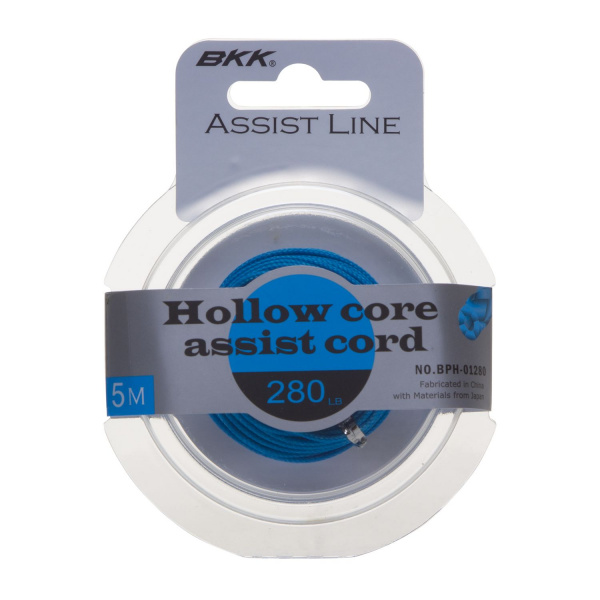 BKK, Шнур для ассиста Hollow Core Assist Cord, 5м, 280lb на X-FISHING